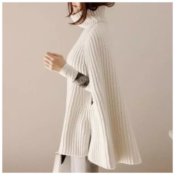 🌺 The Tosca Turtleneck Sweater Cape - Picture 5 of 8